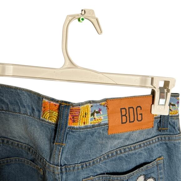 BDG Urban Outfitters Patchwork High Waisted Flare Jeans 27 - Picture 7 of 13